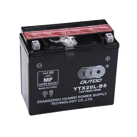 OUTDO AGM 6CT-18 ytx20l-bs 12v 18Ah 270A