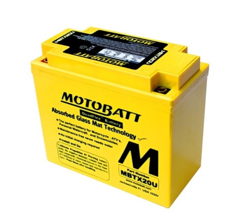 MOTOBATT MBTX20U AGM 12v 21Ah 310A