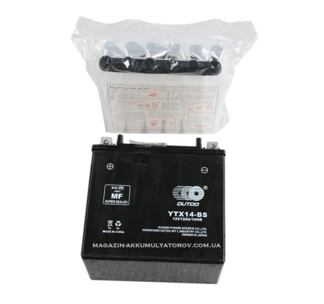OUTDO YTX14-BS 12v 12Ah 200A