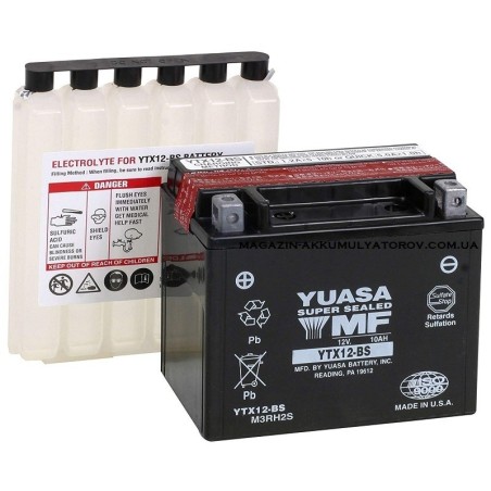 YUASA YTX12-BS 12v 10Ah 180A