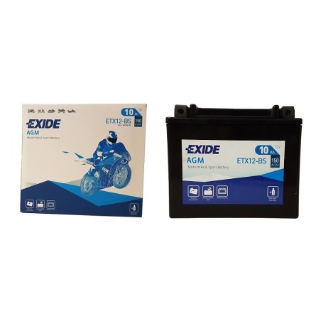 EXIDE AGM ETX12-BS 12v 10Ah 150A Оригінал