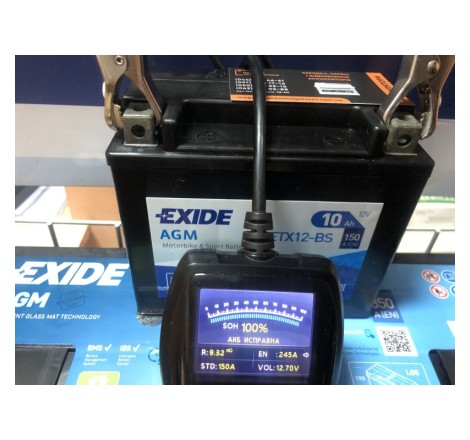 EXIDE AGM ETX12-BS 12v 10Ah 150A Оригінал