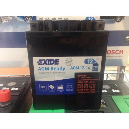 EXIDE AGM 12-14 12v 12Ah 210A
