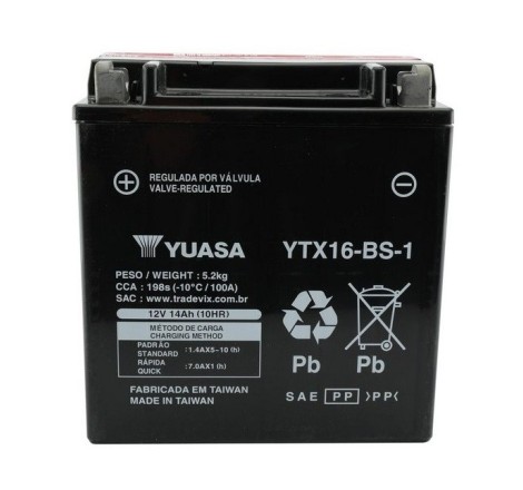 YUASA YTX16-BS-1 12v 14Ah 230A