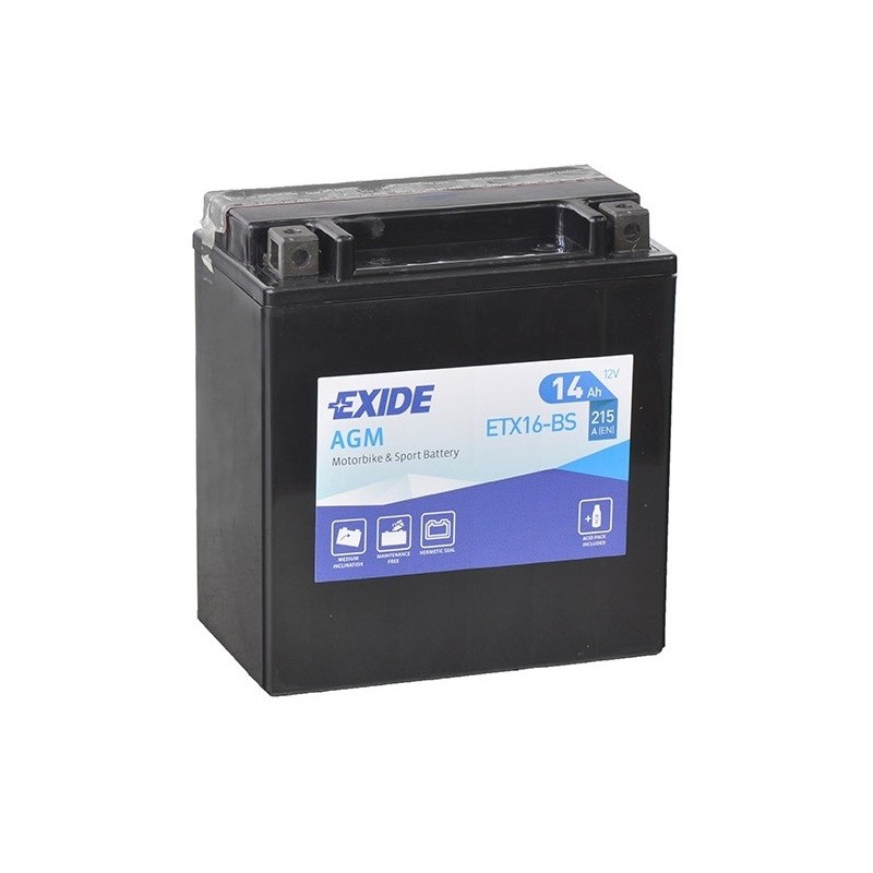 EXIDE ETX16-BS 12v 14Ah 215A