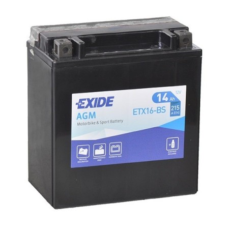 EXIDE ETX16-BS 12v 14Ah 215A