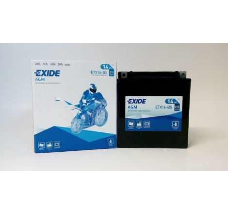 EXIDE ETX16-BS 12v 14Ah 215A
