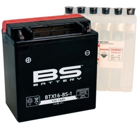 Аккумулятор BS BTX16-BS-1 12v 14Ah 210A