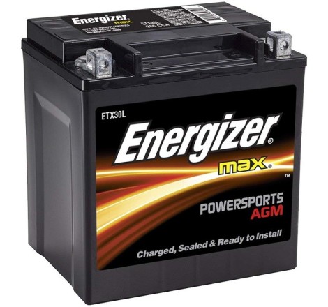 Energizer ETX30L AGM 12v 30Ah 385A