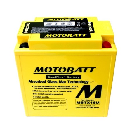 MOTOBATT MBTX16U 12v 19Ah 250A