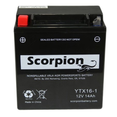 Scorpion YTX16-BS-1 12v 14Ah 215A