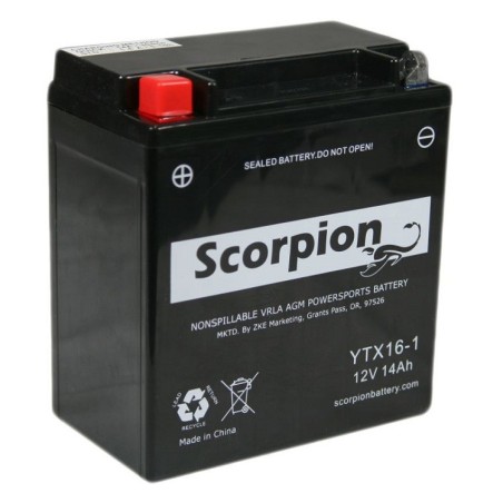 Scorpion YTX16-BS-1 12v 14Ah 215A