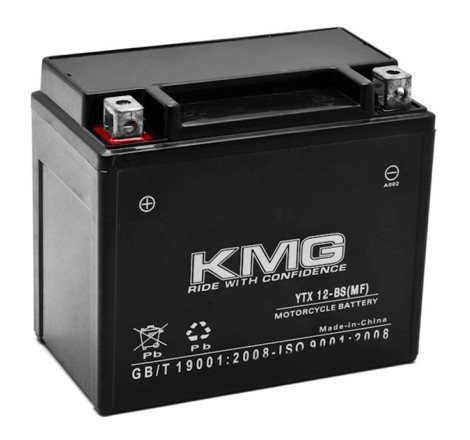 Аккумулятор AGM 6CT-10 KMG YTX12-BS 12v 10Ah 150A