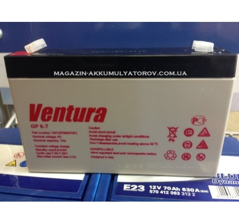 Аккумуляторная батарея Ventura GP 6-7 6v 7Ah