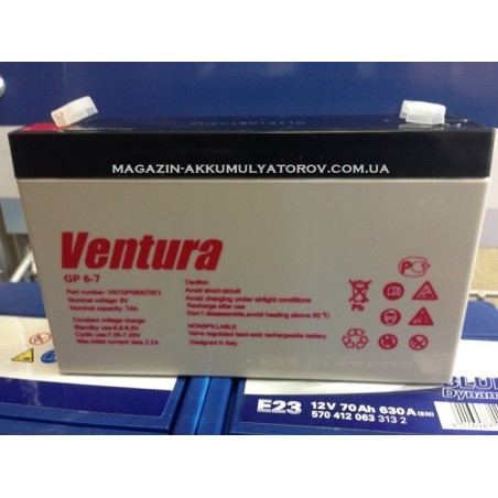 Аккумуляторная батарея Ventura GP 6-7 6v 7Ah