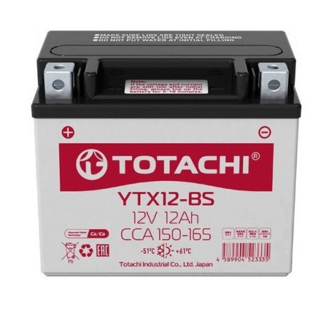 TOTACHI YTX12-BS 12v 10Ah 150A
