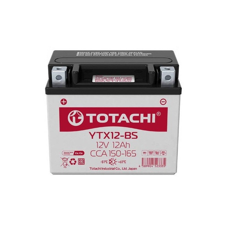 TOTACHI YTX12-BS 12v 10Ah 150A