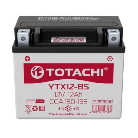 TOTACHI YTX12-BS 12v 10Ah 150A