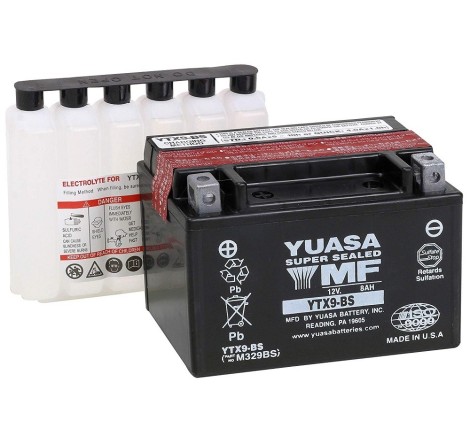 Мото аккумулятор Yuasa YTX9-BS 12v 9Ah 135A