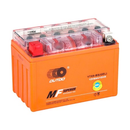 Гелевый Мото OUTDO YTX9-BS 12v 8Ah 135A