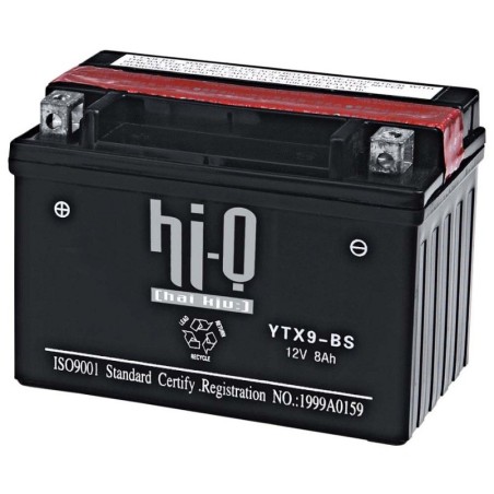 Мото аккумулятор hi-Q ytx9-bs 12v 9аh 135a
