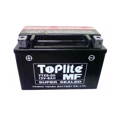 Мото аккумулятор TOPLITE YTX9-BS 12V 8Ah 135A