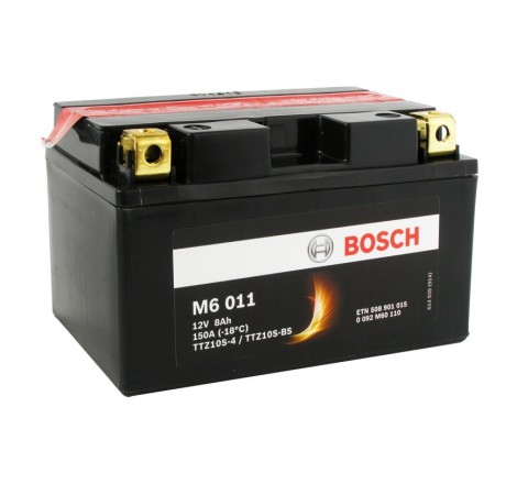 Мото аккумулятор BOSCH M6 011 TTZ10S-4 12v 8Ah 150A