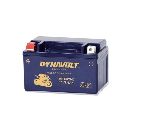 Мото аккумулятор DYNAVOLT MG10ZS-C 12v 8.6Ah 190A