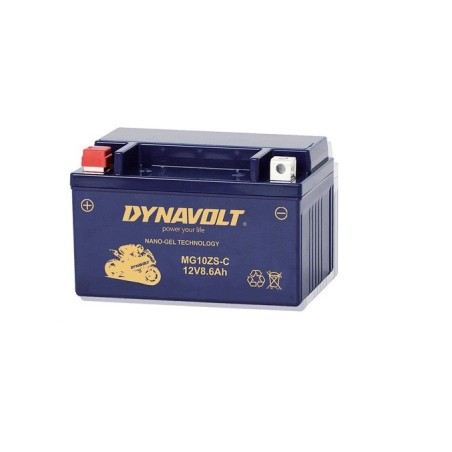 Мото аккумулятор DYNAVOLT MG10ZS-C 12v 8.6Ah 190A