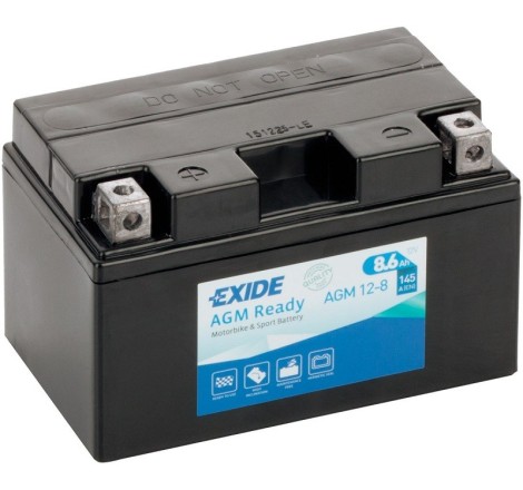Мото аккумулятор Exide AGM 12-8 12v 8.6Ah 145A ОРИГИНАЛ