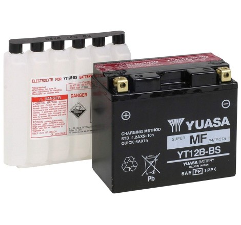 Мото аккумулятор YUASA MF YT12B-BS 12v 10Ah 210A