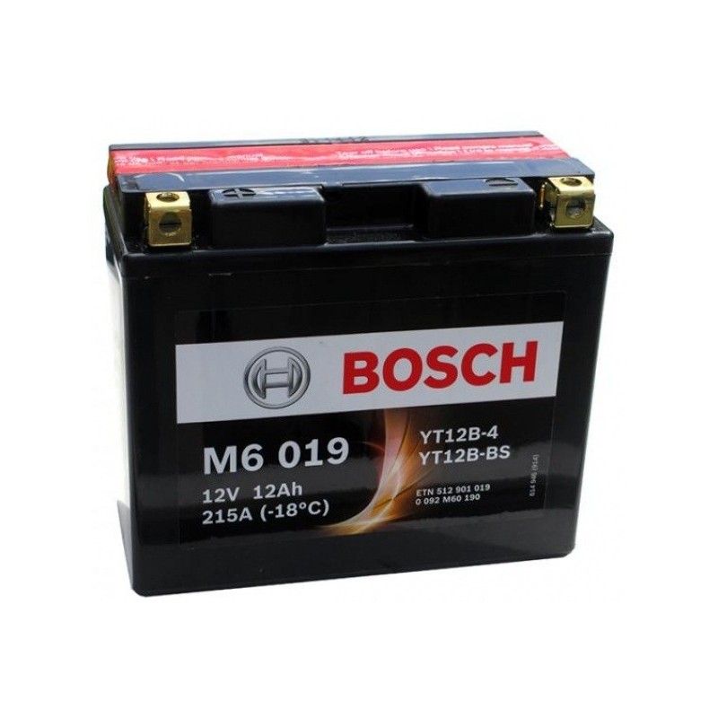 Мото аккумулятор BOSCH YT12B-4 12v 12Ah 215A