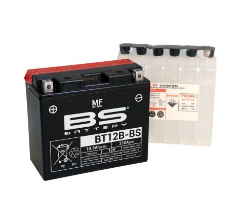 Мото аккумулятор BS BT12B-BS 12v 10.5Ah 210A