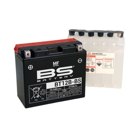 Мото аккумулятор BS BT12B-BS 12v 10.5Ah 210A