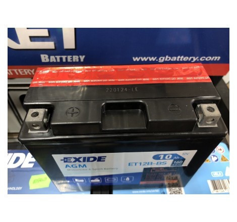 Мото аккумулятор EXIDE AGM ET12B-BS 12v 10Ah 160A Оригинал