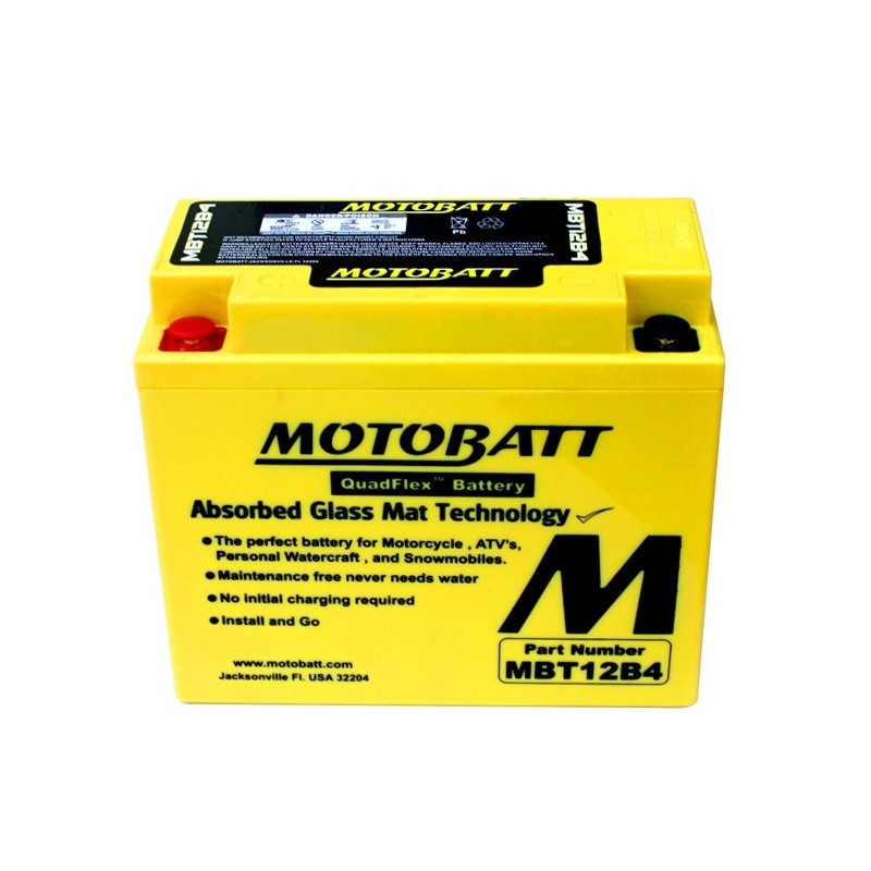 Мото аккумулятор MOTOBATT MBT12B4 12v 10Ah 150A