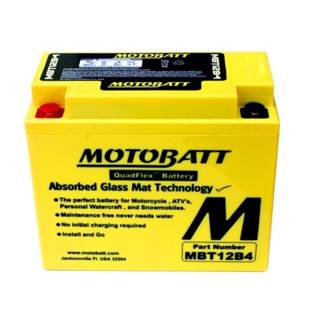 Мото аккумулятор MOTOBATT MBT12B4 12v 10Ah 150A