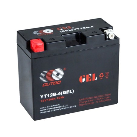 Мото аккумулятор OUTDO YT12B-4 GEL 12v 10Ah 210A