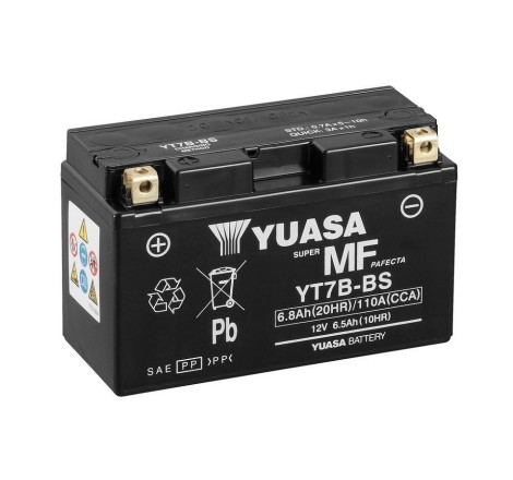 Мото аккумулятор YUASA MF YT7B-BS 12v 6.5Ah 110A
