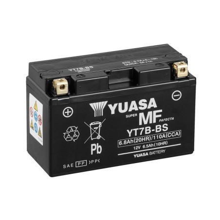 Мото аккумулятор YUASA MF YT7B-BS 12v 6.5Ah 110A