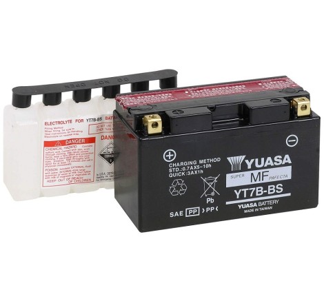 Мото аккумулятор YUASA MF YT7B-BS 12v 6.5Ah 110A