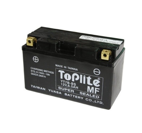 Мото аккумулятор Toplite MF YT7B-BS 12v 6.5Ah 110A