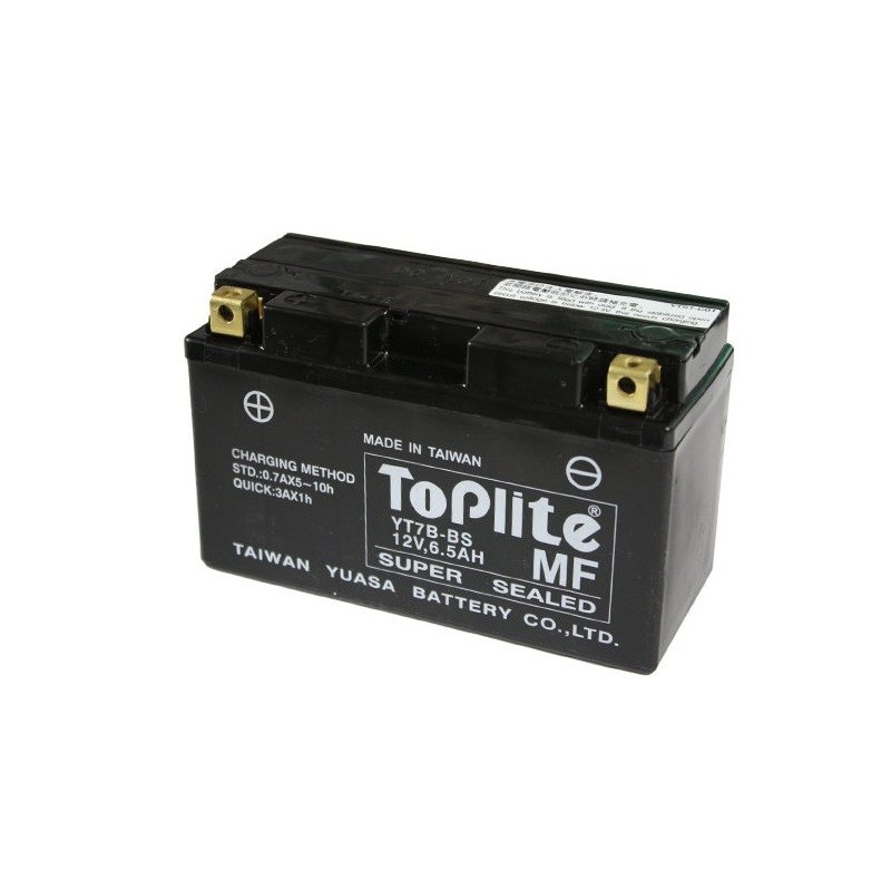 Мото аккумулятор Toplite MF YT7B-BS 12v 6.5Ah 110A