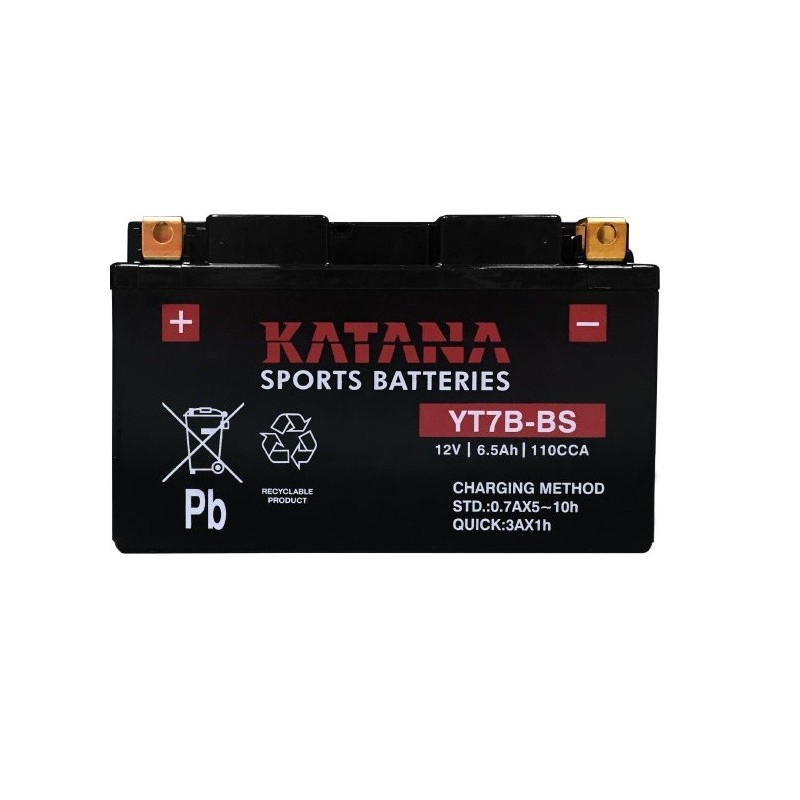 Мото аккумулятор KATANA YT7B-BS 12v 6.5Ah 110A