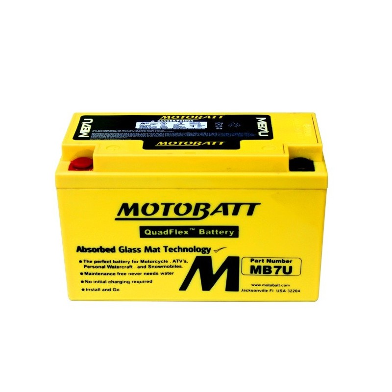 Мото аккумулятор MOTOBATT MB7U 12v 6.5Ah 100A