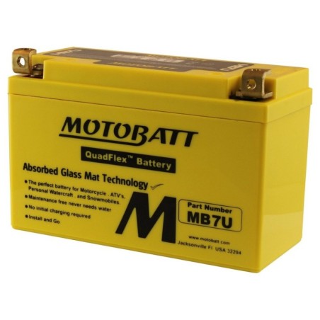 Мото аккумулятор MOTOBATT MB7U 12v 6.5Ah 100A