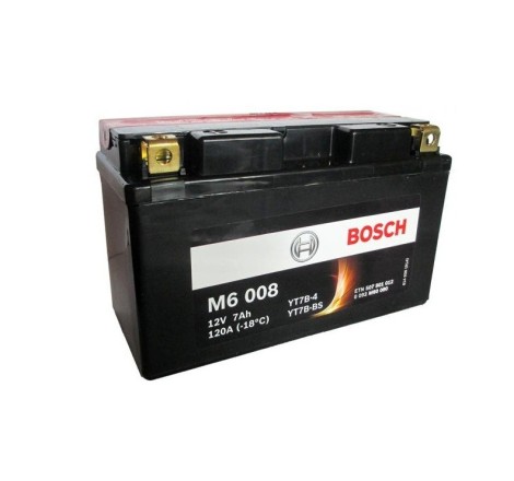 Мото аккумулятор BOSCH M6 008 YT7B-4 12v 7Ah 120A