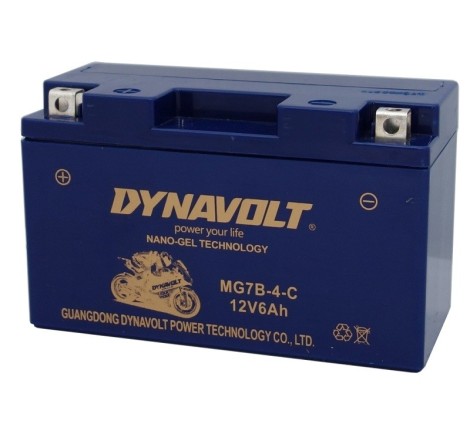 Мото аккумулятор Dynavolt MG7B-4-C 12v 6Ah 85A