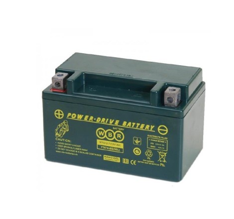 Мото аккумулятор WBR MTG 12-7 YTX7A-BS 12v 7Ah 90A