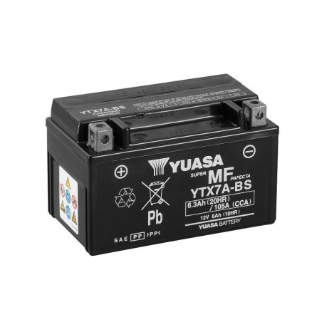 Мото аккумулятор YUASA MF YTX7A-BS 12v 6Ah 105A